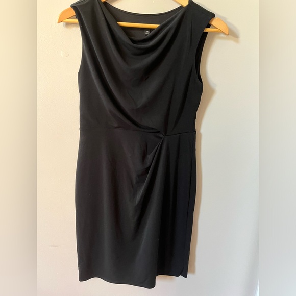 Ann Taylor Petite 0P Stretch Black Work Dress - Picture 3 of 5